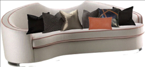 OEM ODM Hotel Style Sofa أريكة مريحة لغرفة المعيشة 230 * 98 * 90 سم