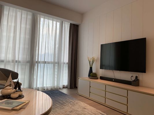 مجموعة أثاث من الخشب الصلب ASCOTT مجموعات غرفة المعيشة للشقق ODM